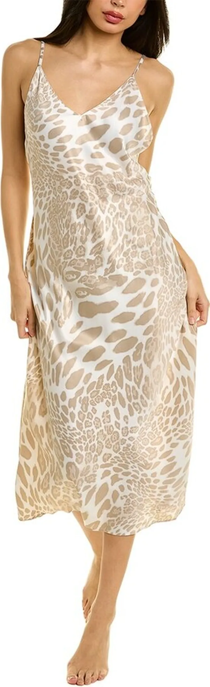 Natori Luxe Leopard Nightgown
