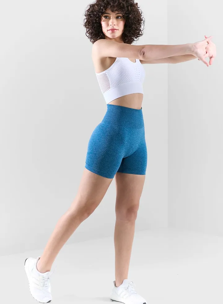 Ribbed Athletic Cycling Shorts