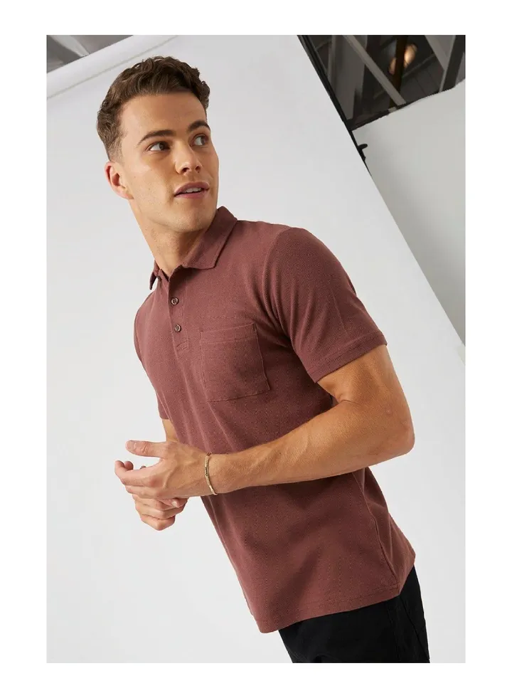 Waffle Texture Polo