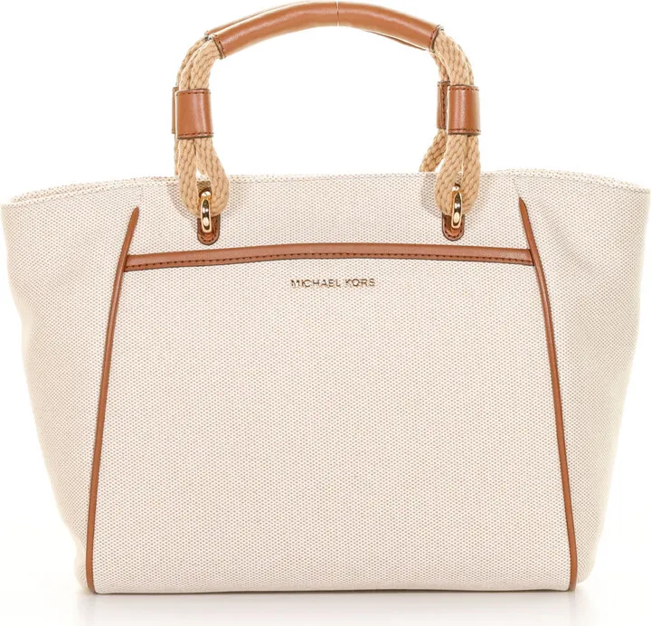 Talia Cotton Tote Bag With Shoulder Strap