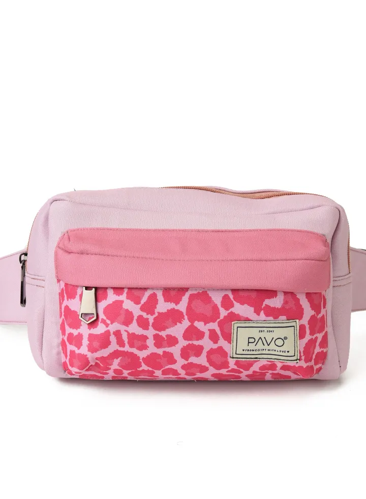 Fanny pack Leopard Pink