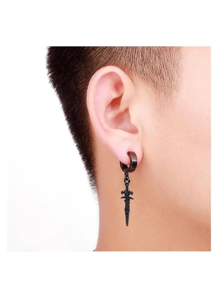 1 Pair Cool Punk Stud Earrings Fashion Hip Hop For Men And Women