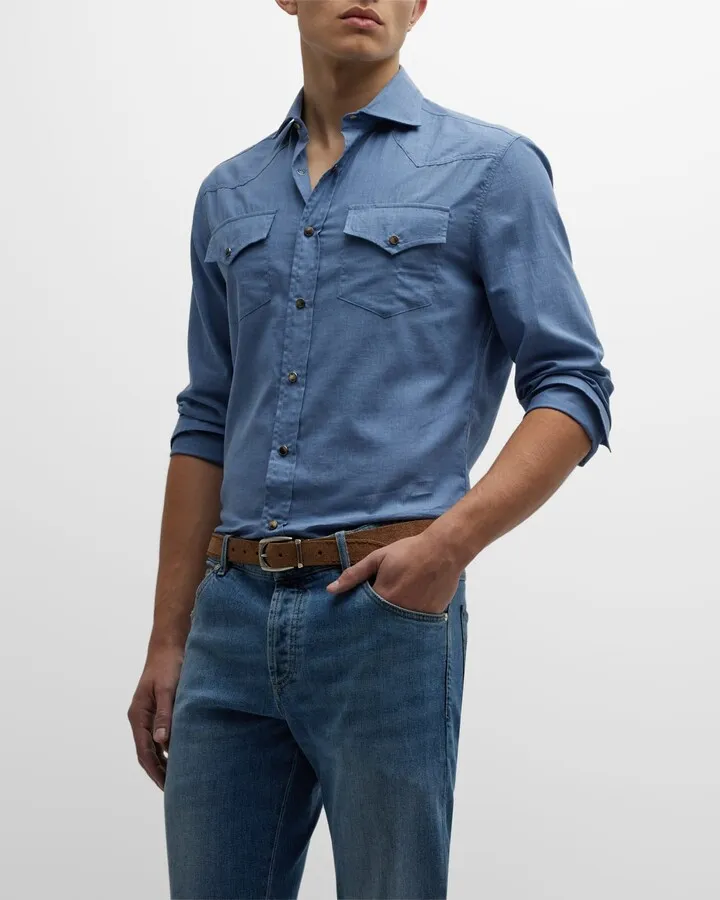 Men's Western-Style Sport Shirt