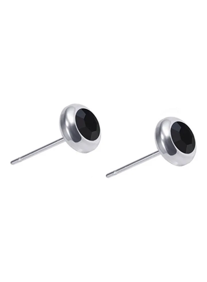 Unisex Rhinesto Ear Stud Earrings
