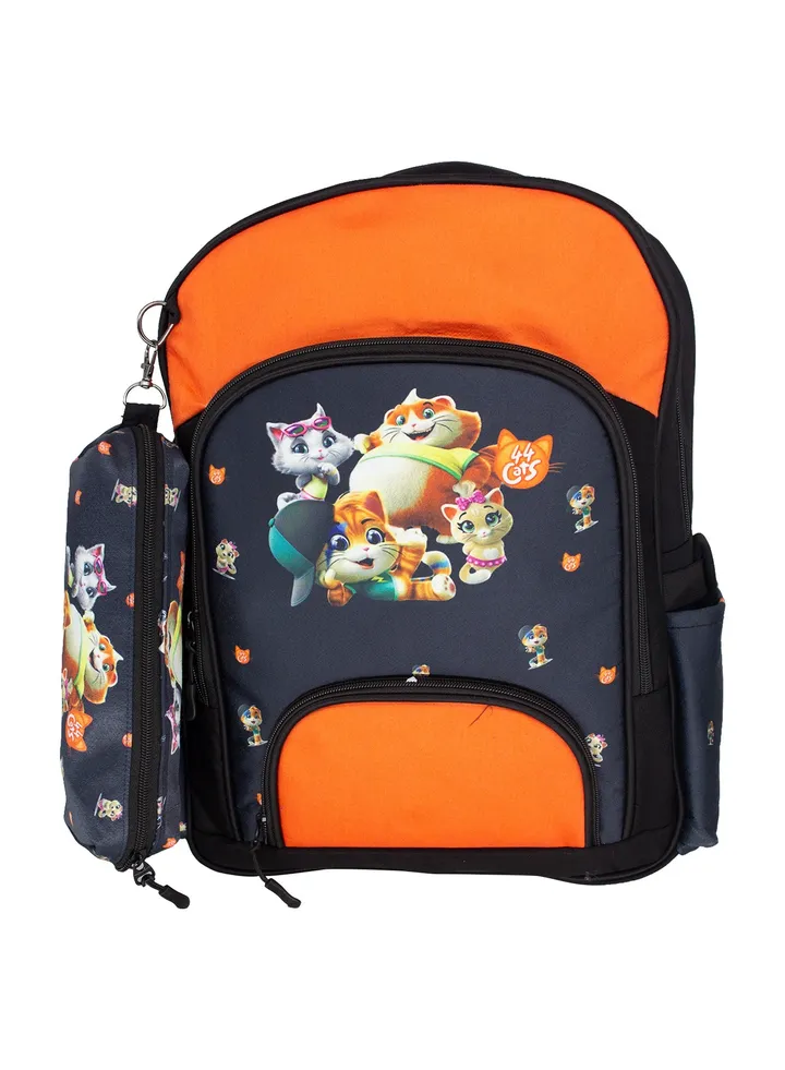School backpack model 11 44 cats