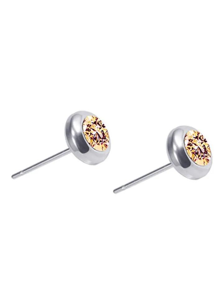 Unisex Rhinestone Ear Stud Earrings