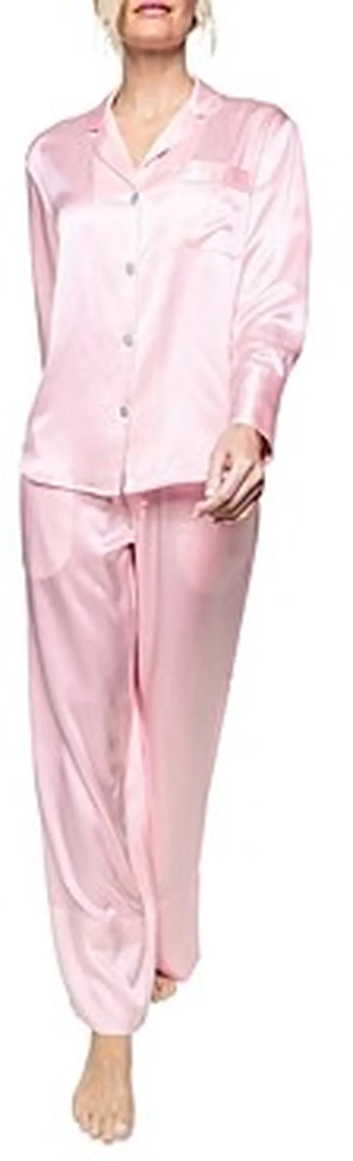 Petite Plume Pink Silk Pajama Set