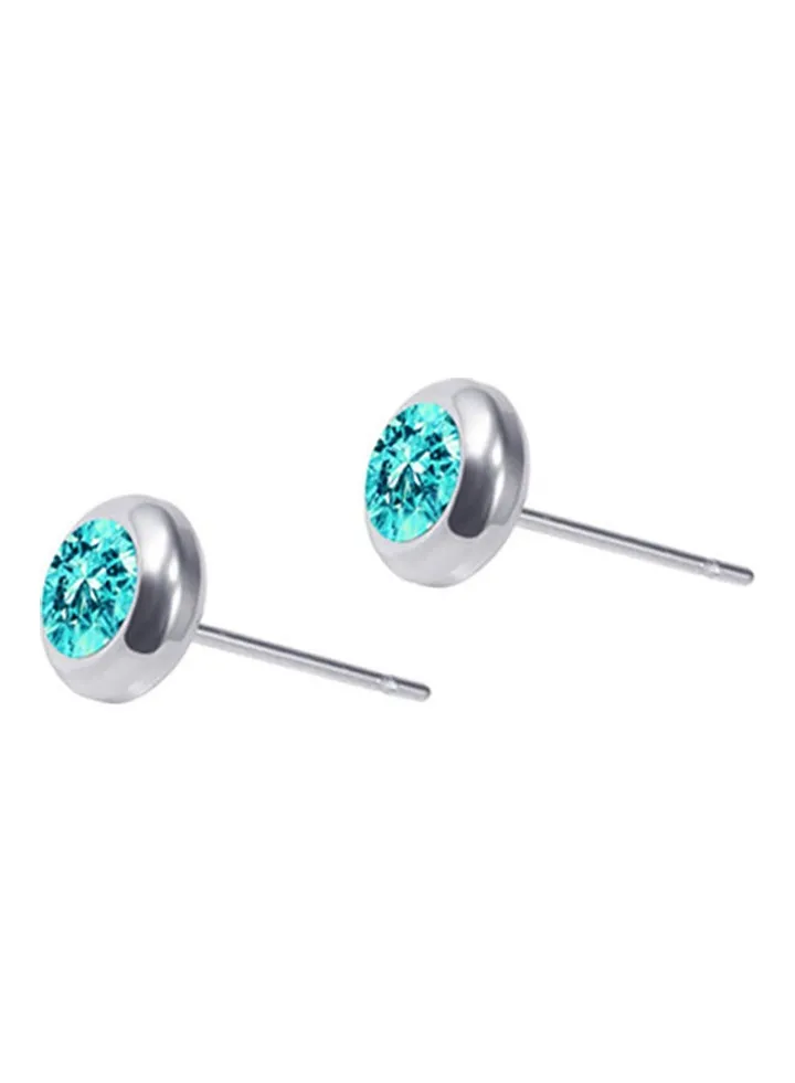 Unisex Rhinestone Ear Stud Earrings