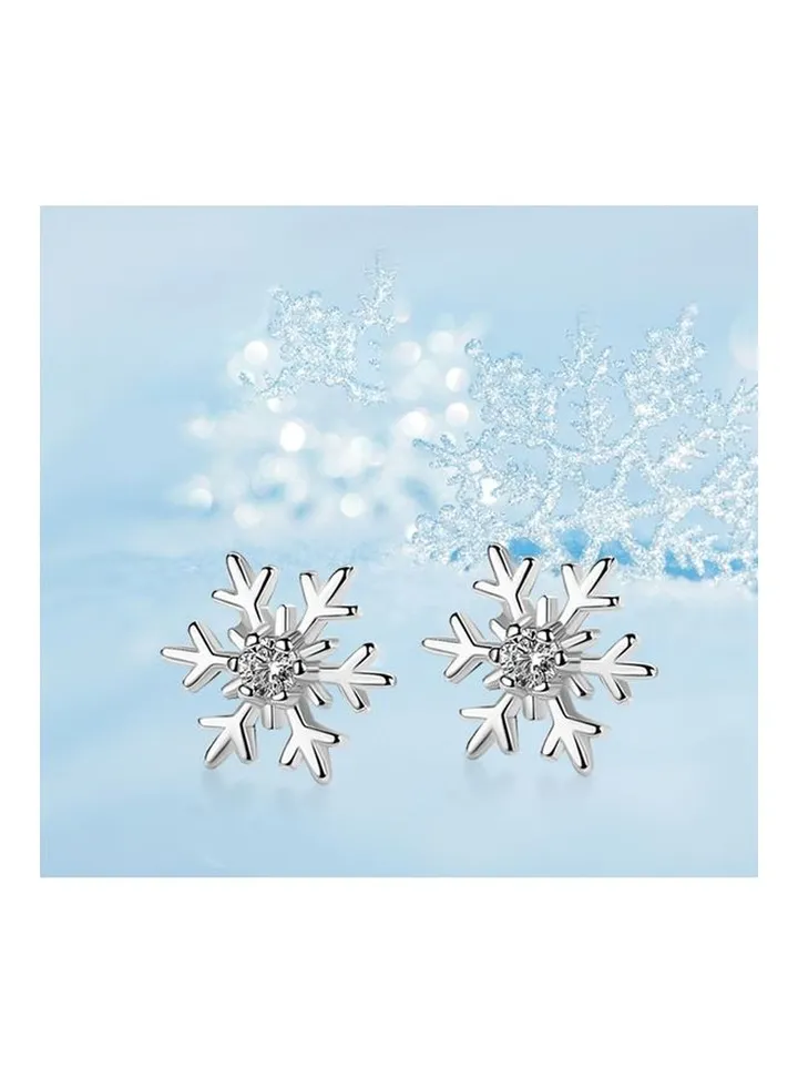 E401 Snowflake Charms Women Luxury Design Earrings