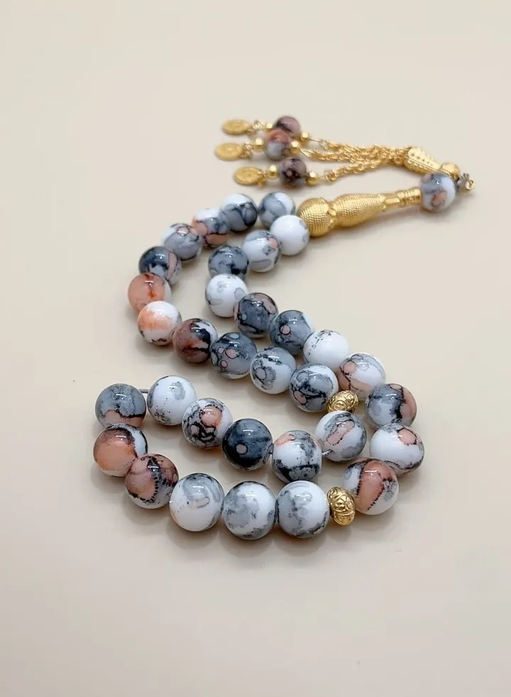 33 Glass Prayer Beads/Tasbih/10mm