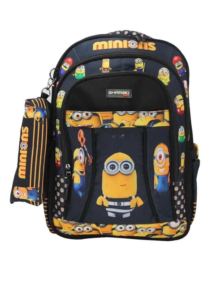 School backpack model 19 Minions