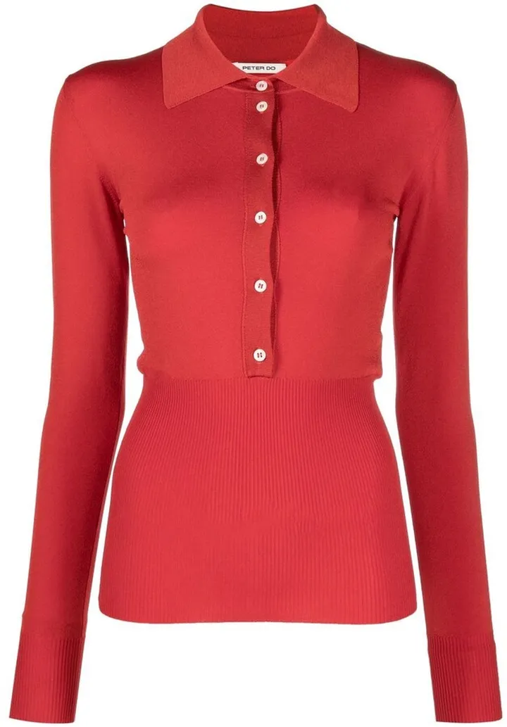 Knitted Polo Top