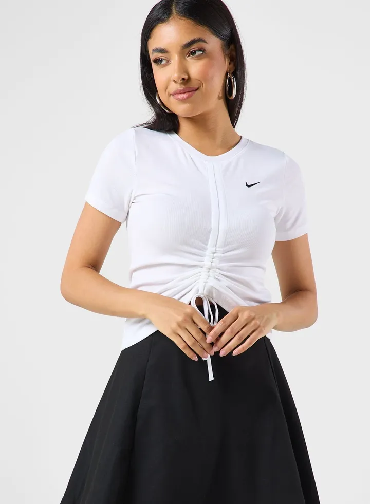 Â Essentials Rib Mock Neck Top