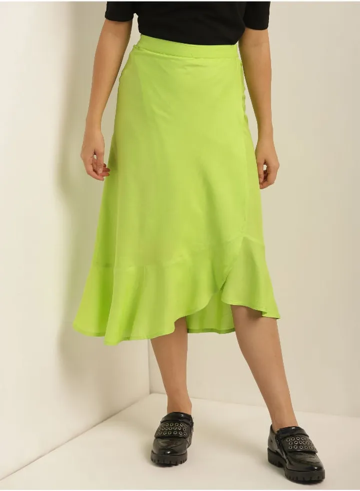 Fashion Bottom Skirts Lime