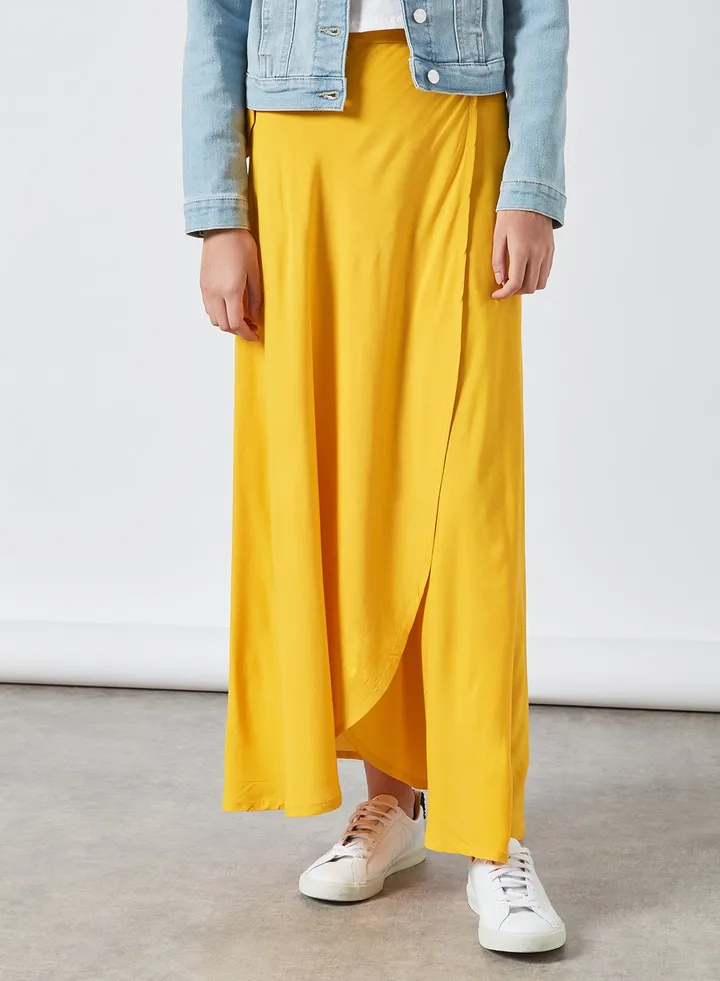 Fashion Bottom Skirts Mustard