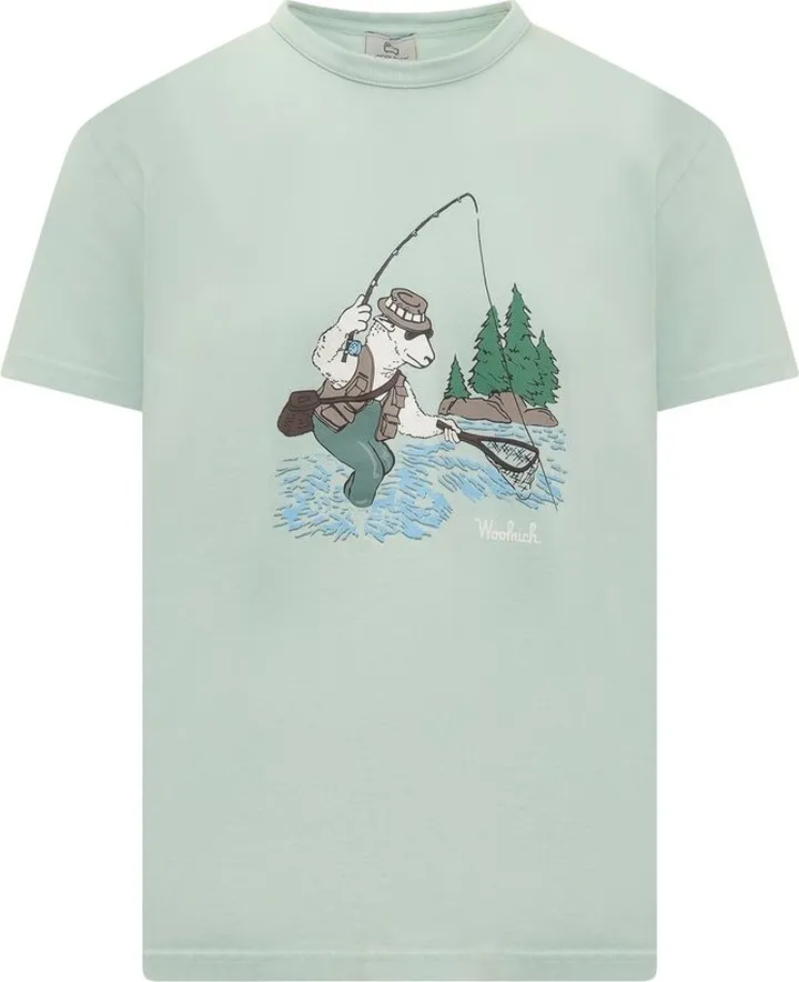 Woolrich Graphic Printed Crewneck T-Shirt