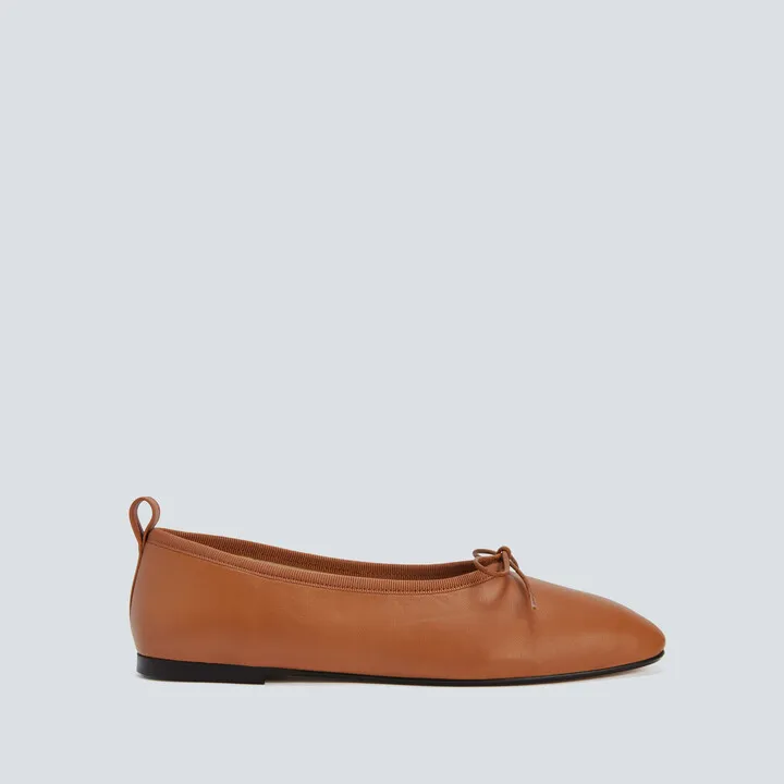 The Italian Leather Day Ballet Flat