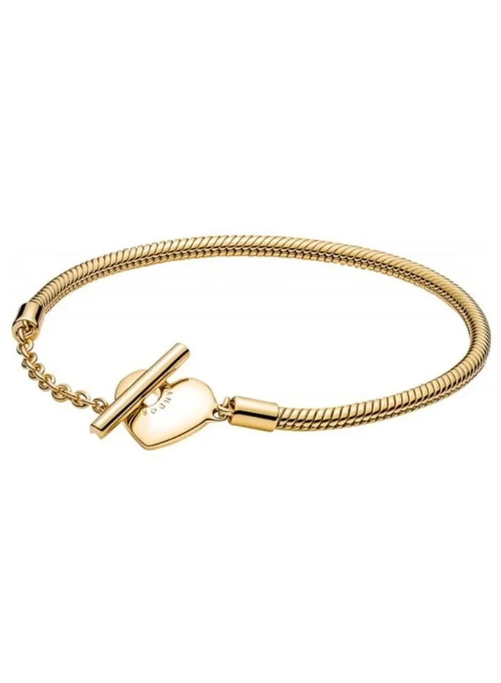 Pandora Moments Heart T-Bar Snake Chain Bracelet for women