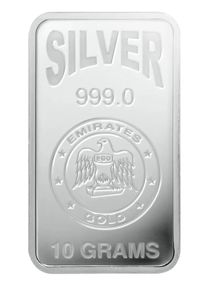 Emirates 10g Pure Silver Bar 999 - 10 Grams
