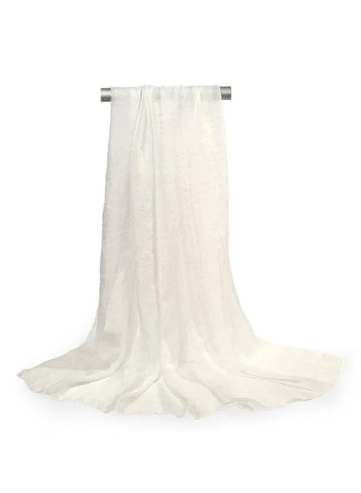 Summer Beach Shawl White