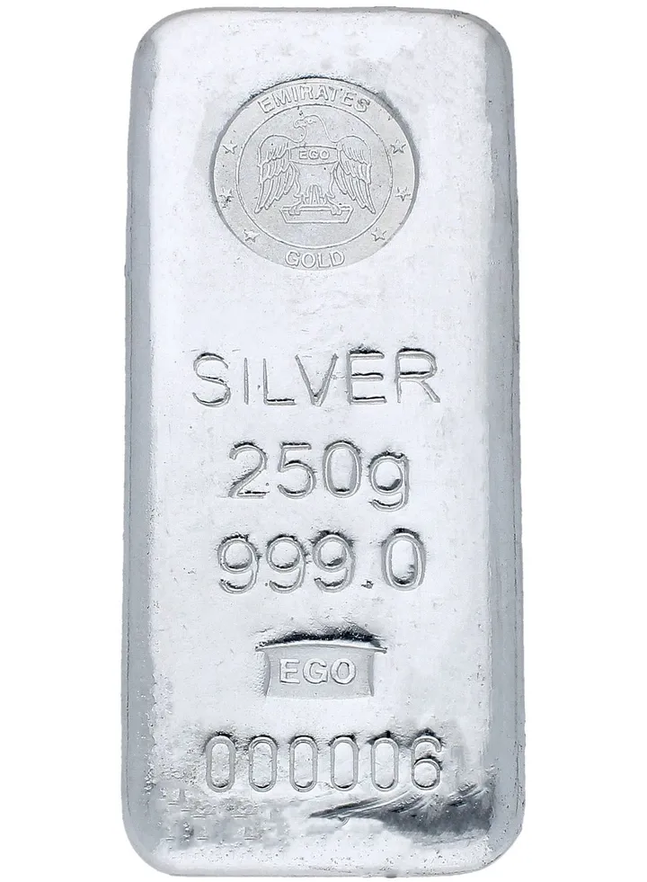 Emirates 250g Pure Silver Bar 999 - 250 Grams