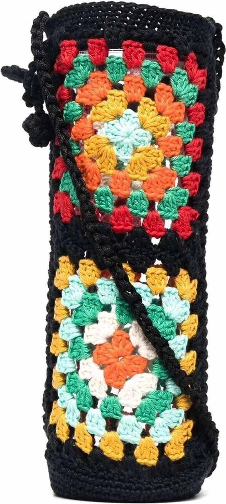 Positive Vibes crocheted travel pouch