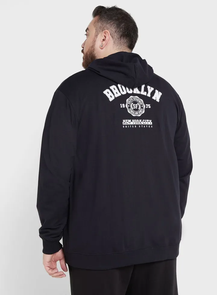 Plus Size Graphic Hoodie