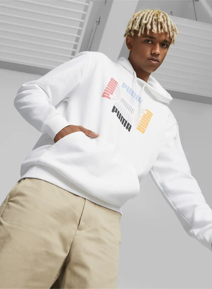 Logo Repeat Womens Printed Hoodie