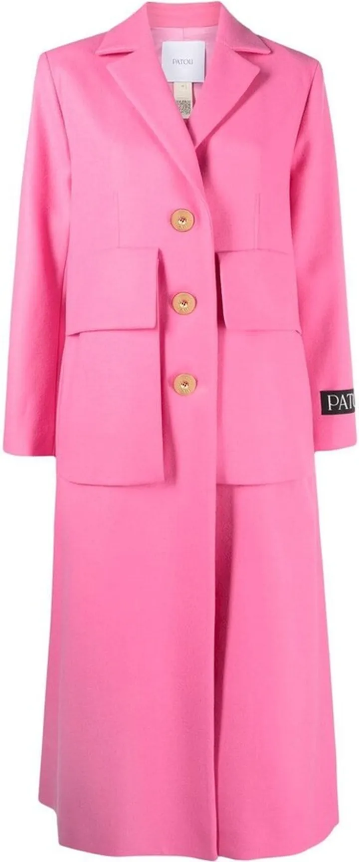Maxi-Pocket Single-Breasted Coat