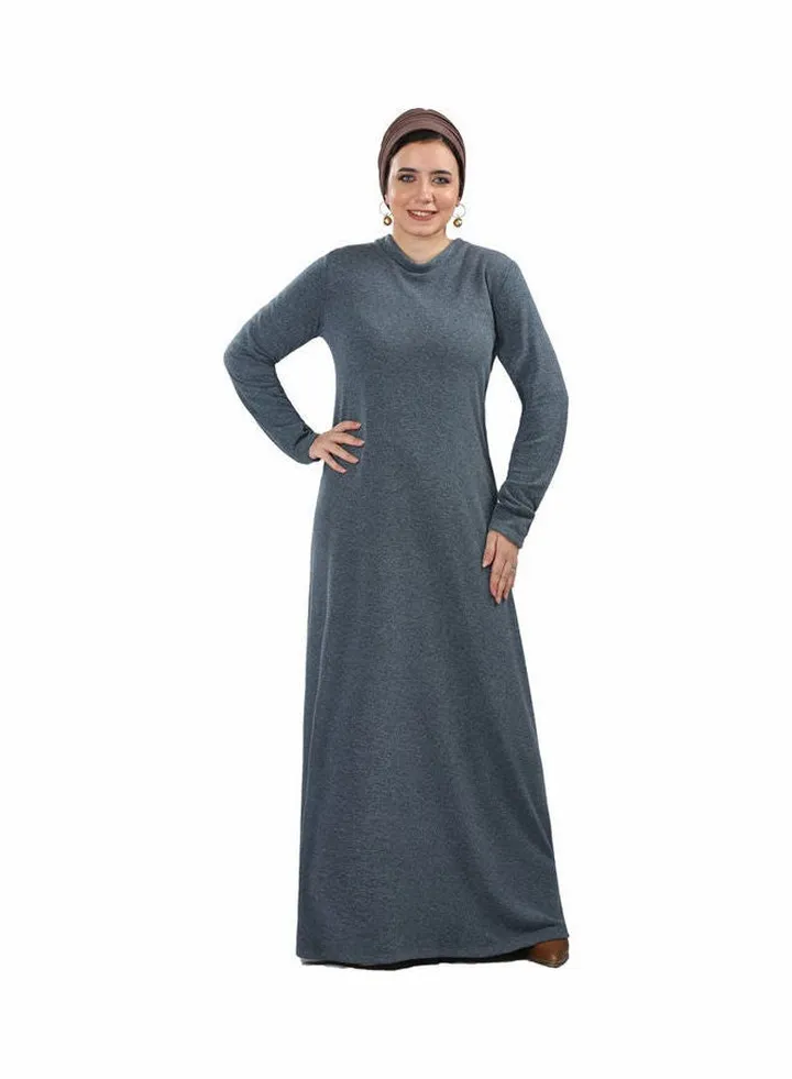 Casual Jersy Blush Maxi Dress Grey