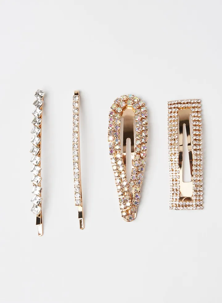 Embellished Hairclips (Pack of 4)