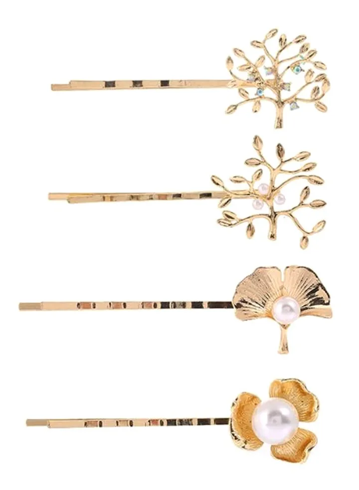 4-Piece Elegant Stylish Hair Clip Set