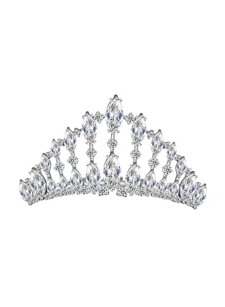 Exquisite Silver Rhinestone Tiara