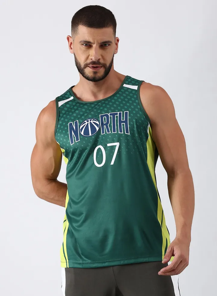 Active Wear Regular Fit Vest Multicolour