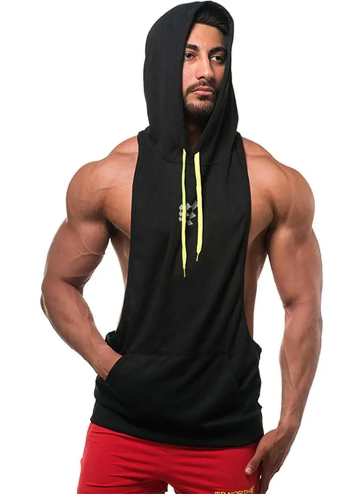 Hooded Training Vest Black/Grey