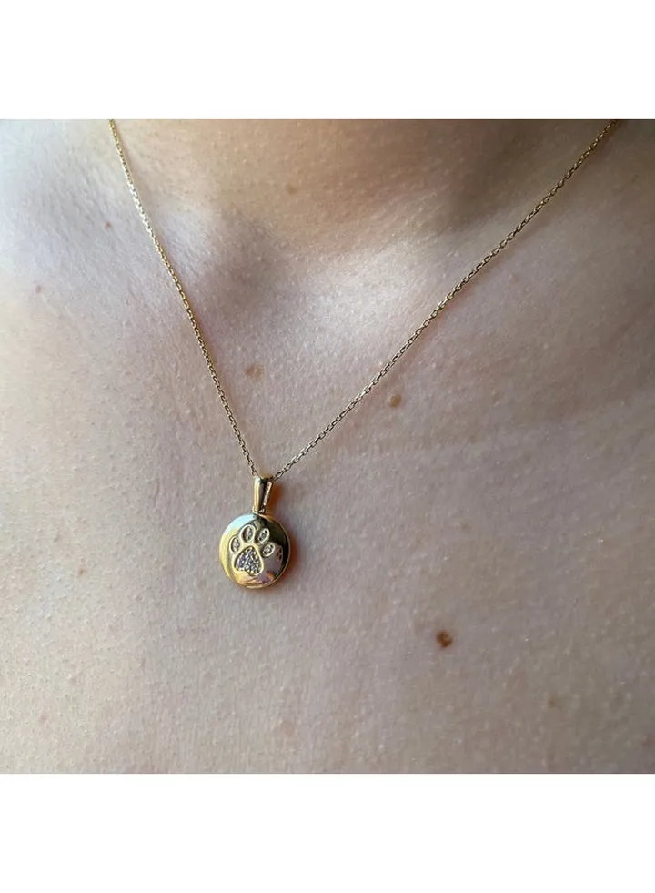 Paw Gold Plating Necklace