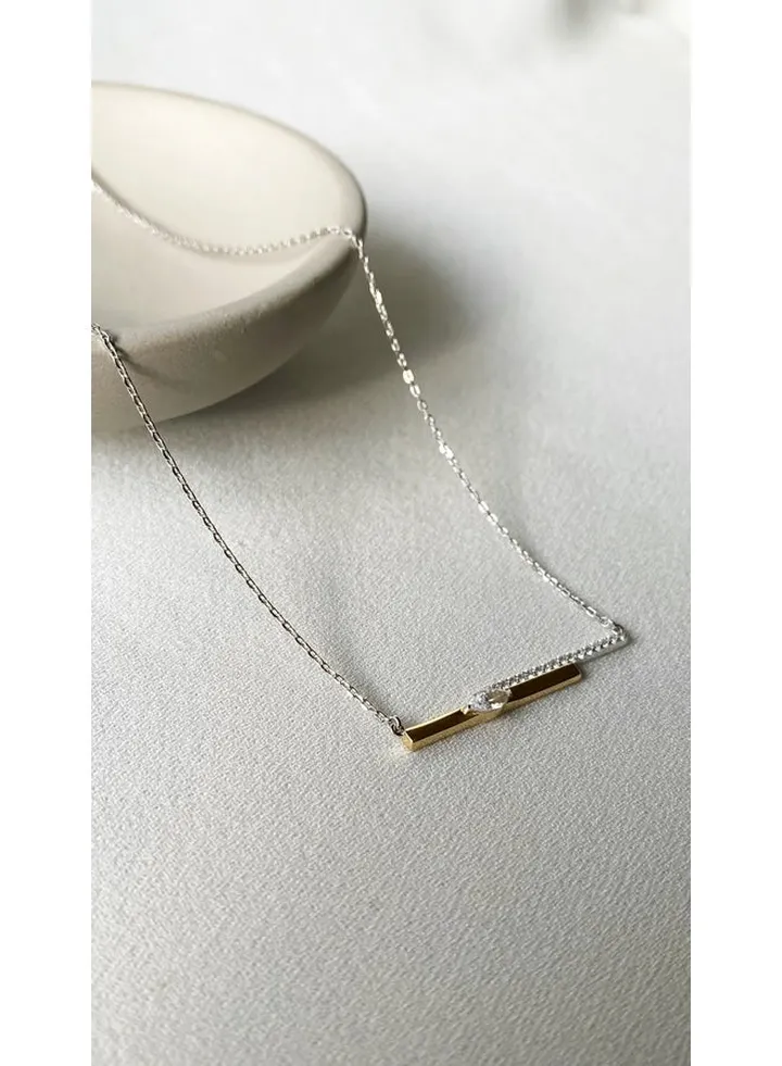 Marquise Cut Stone Necklace