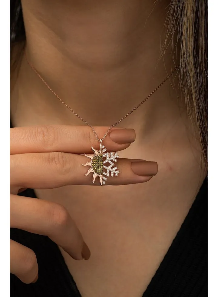 Sun Snowflake Necklace