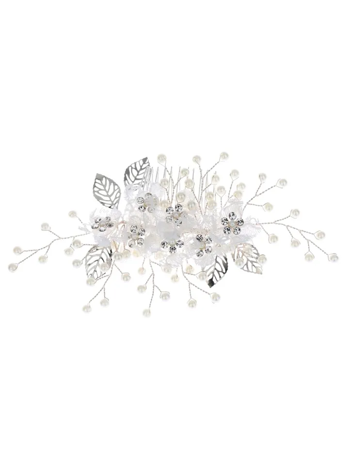 Flower Leaf Hair Comb Clip