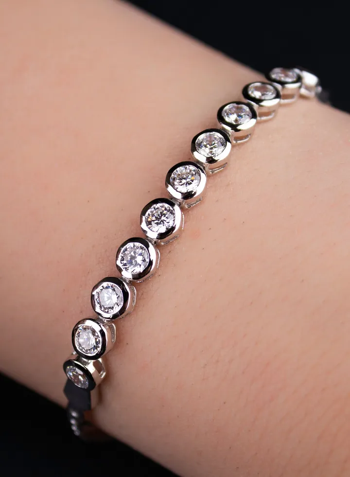 zircon Half Tennis Bracelet