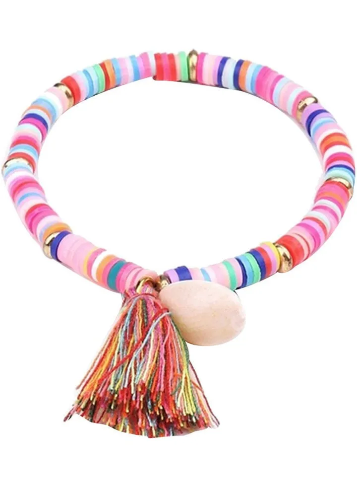 Bohemian Rope Shell Charm Tassel Friendship Bracelet