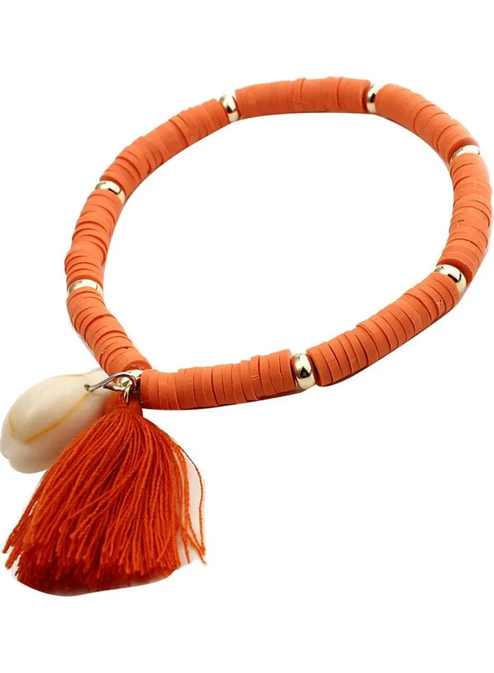 Bohemian Rope Shell Charm Tassel Friendship Bracelet