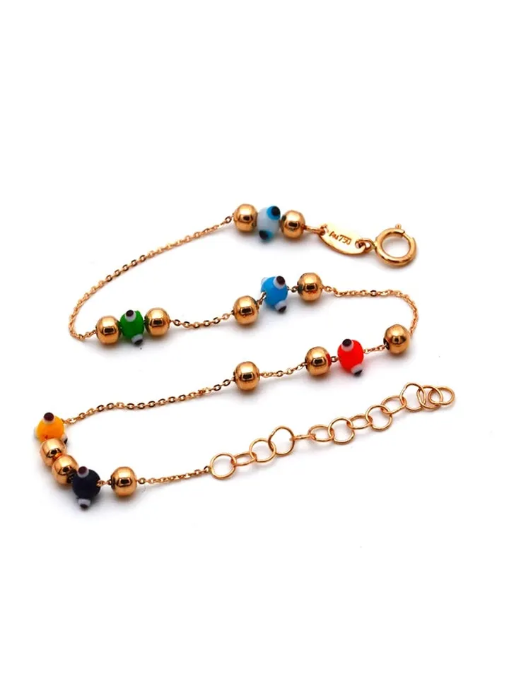 18 Karat Gold Bead Bracelet