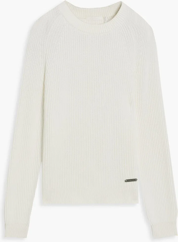 Fisherman cotton-blend sweater