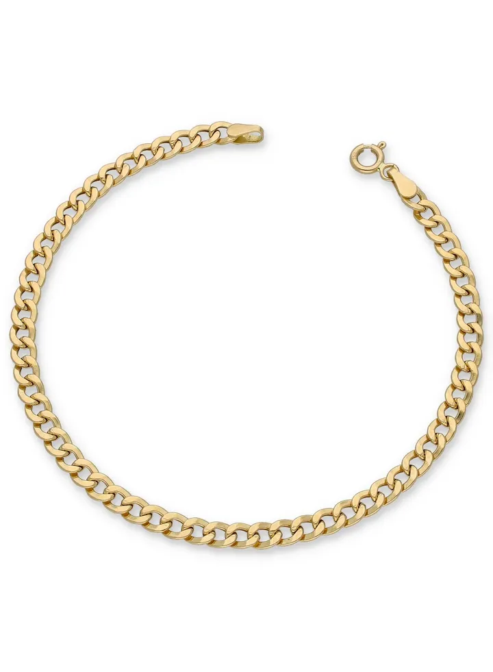 Gold Curb Bracelet 18KT