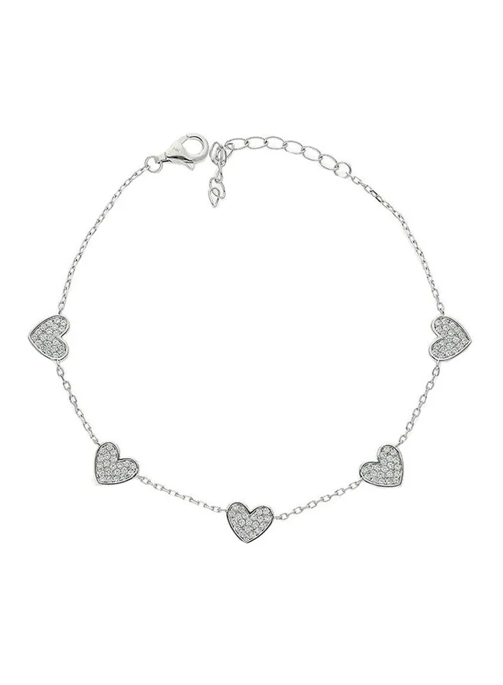 Stylish Italian Silver Bracelet