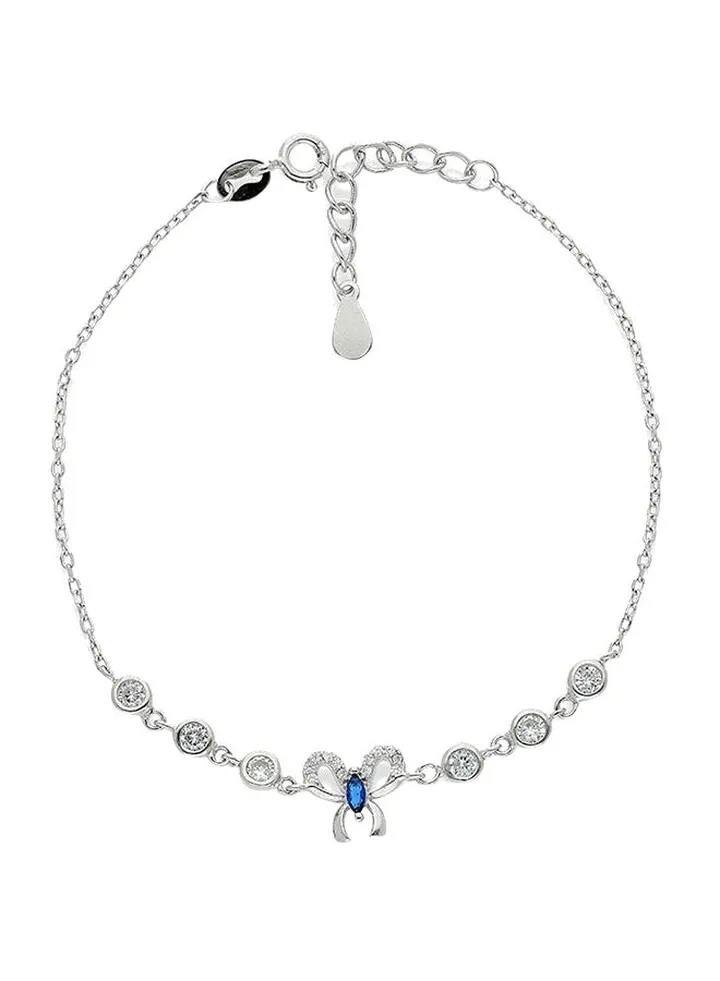 925 Italian Silver Butterfly Shaped Bracelet