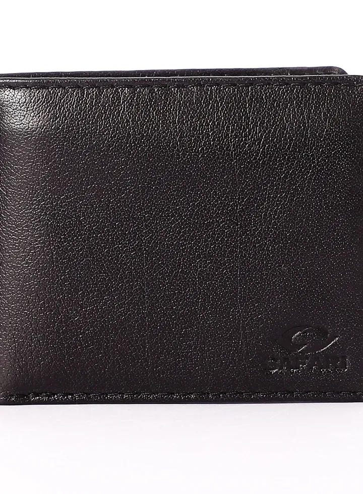 top leather (SA 123) brand Mens Slim Bifold Wallet Minimalist Front Pocket Wallets for Men - Thin & Stylish .Black