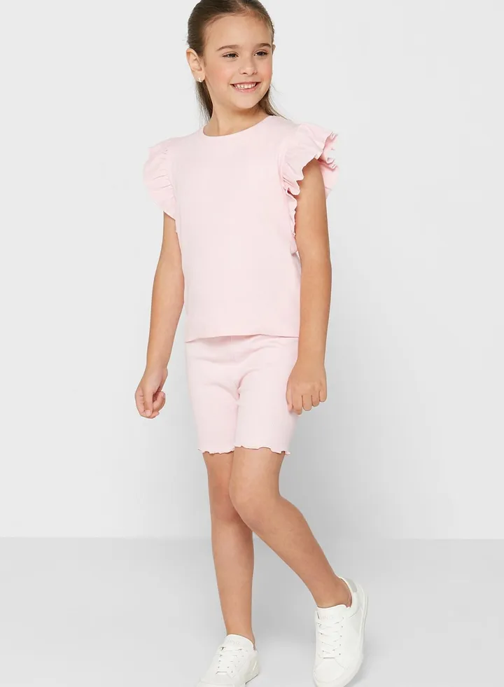 Kids Rib Biker Shorts