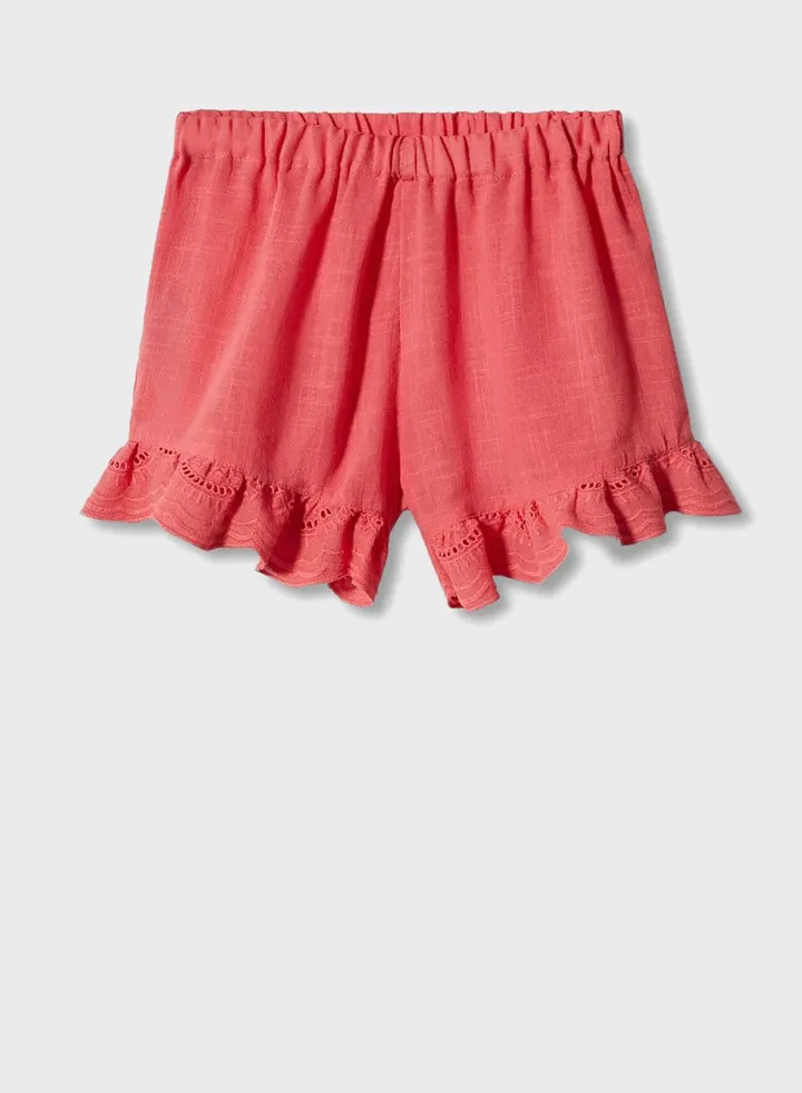 Kids Embroidered Shorts